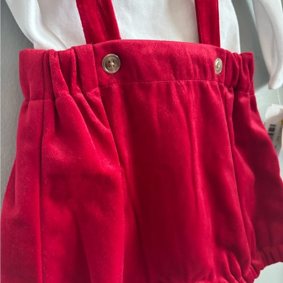 NWT Edgehill Collection Baby Boy Long Sleeve toy soldier Velvet Shortall Set - Picture 4 of 9